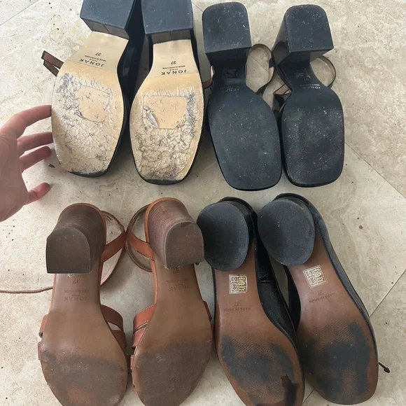 Jonak Women's Black and Brown Flats & Loafers - Picture 2 of 2